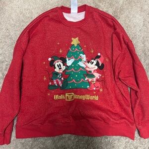 NWOT Disney Mickey Minnie Christmas limited edition sweatshirt 2024